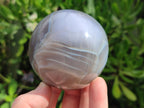 Polished Banded Agate Spheres x 5 From Madagascar - Toprock Gemstones and Minerals 