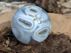 Polished Banded Agate Spheres x 5 From Madagascar - Toprock Gemstones and Minerals 