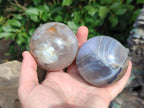 Polished Banded Agate Spheres x 5 From Madagascar - Toprock Gemstones and Minerals 