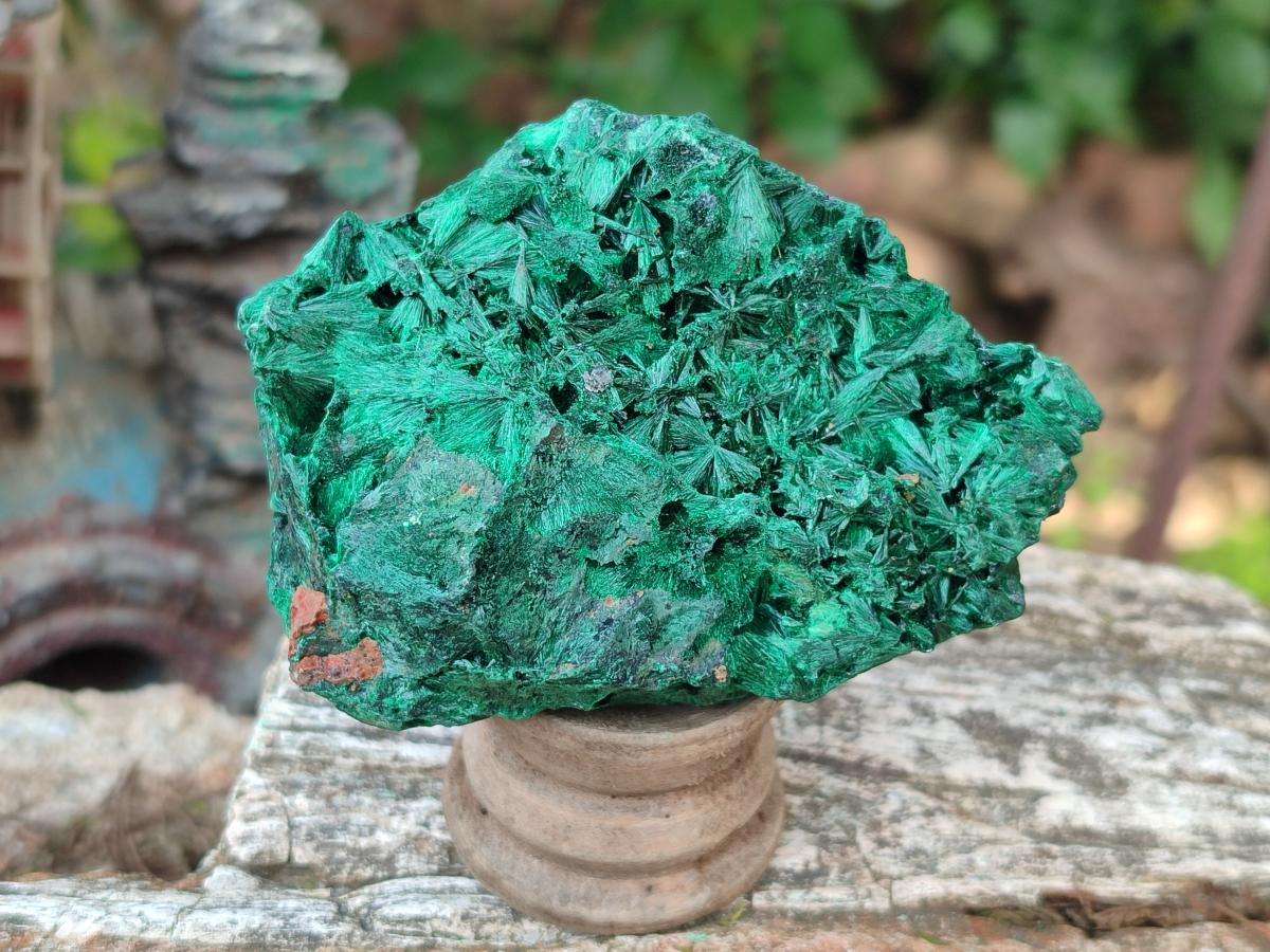 Natural Silky Malachite Specimens x 6 From Kasompe, Congo - Toprock Gemstones and Minerals 