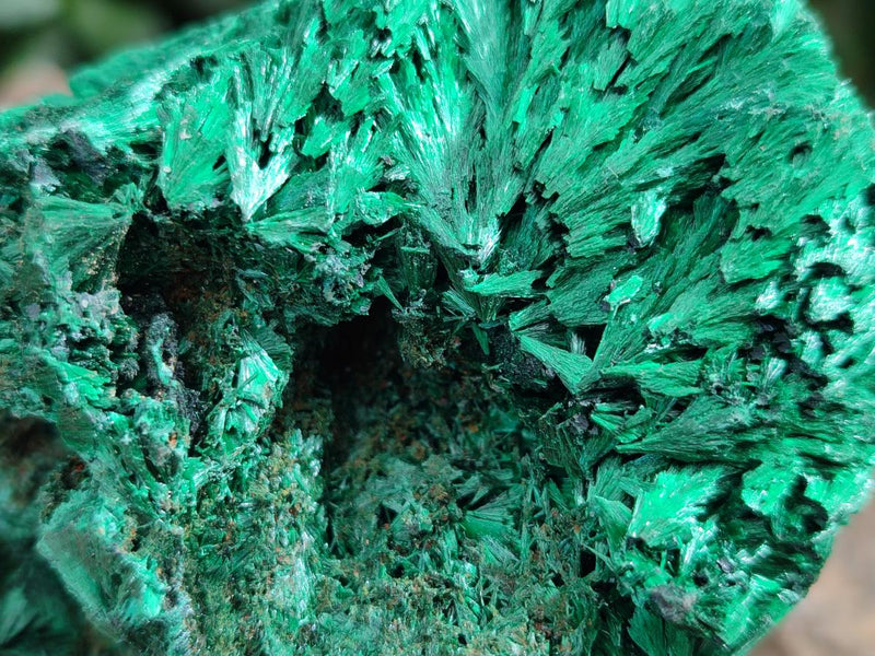 Natural Silky Malachite Specimens x 6 From Kasompe, Congo - Toprock Gemstones and Minerals 