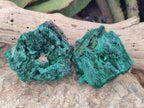 Natural Silky Malachite Specimens x 6 From Kasompe, Congo - Toprock Gemstones and Minerals 