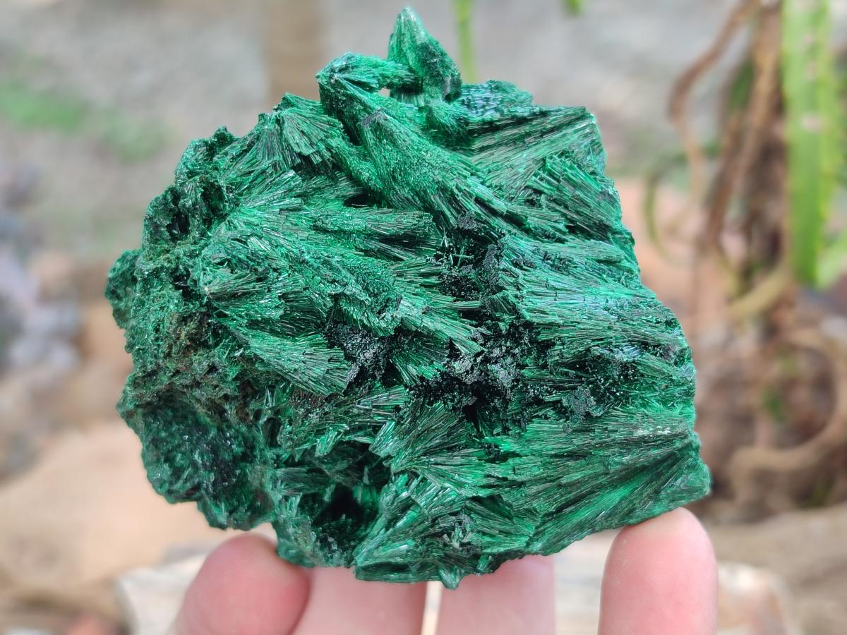 Natural Silky Malachite Specimens x 6 From Kasompe, Congo - Toprock Gemstones and Minerals 