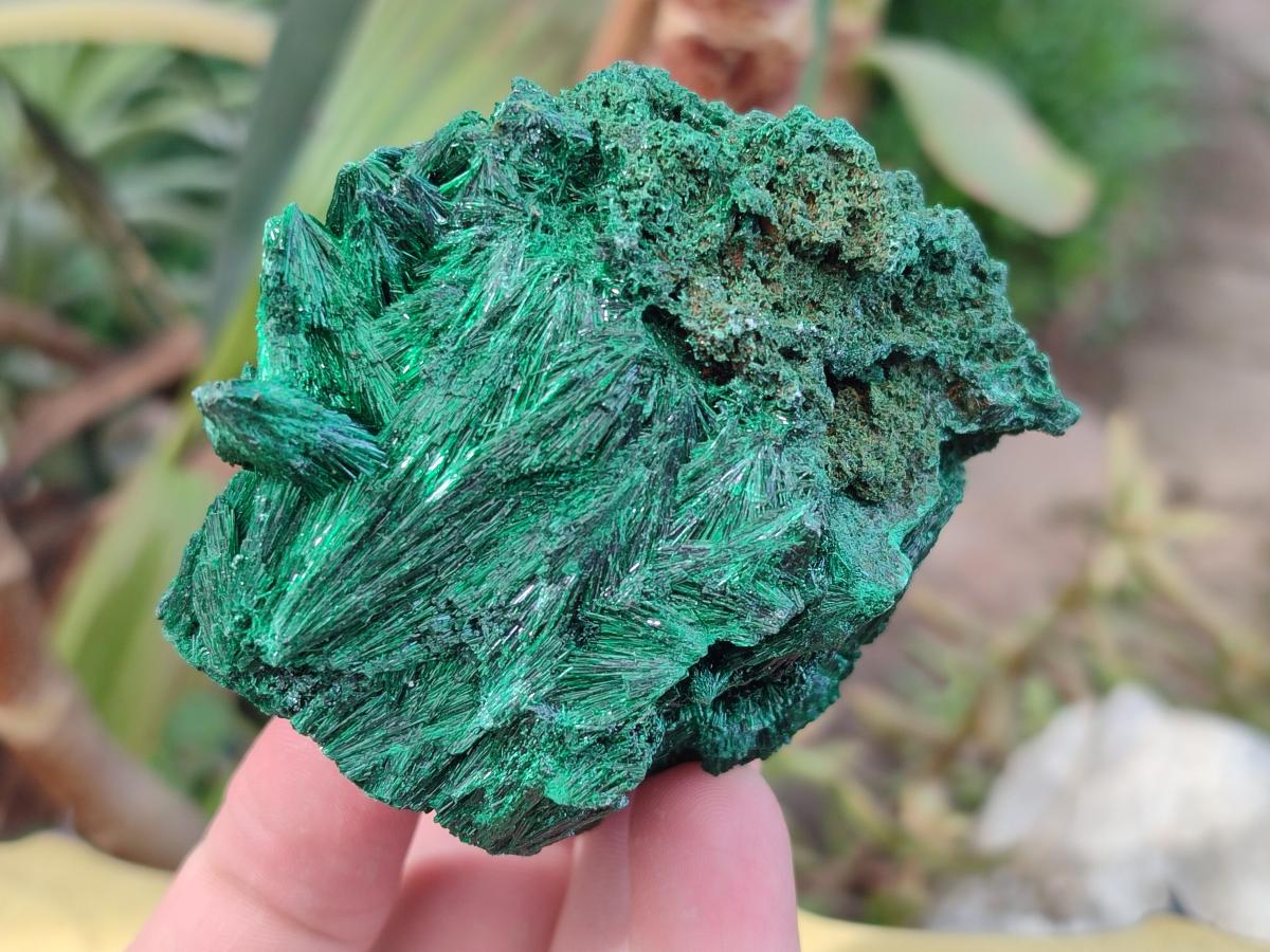 Natural Silky Malachite Specimens x 6 From Kasompe, Congo - Toprock Gemstones and Minerals 