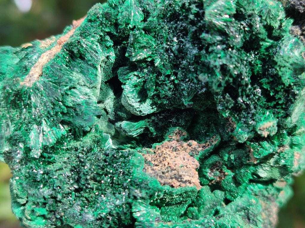 Natural Silky Malachite Specimens x 6 From Kasompe, Congo - Toprock Gemstones and Minerals 