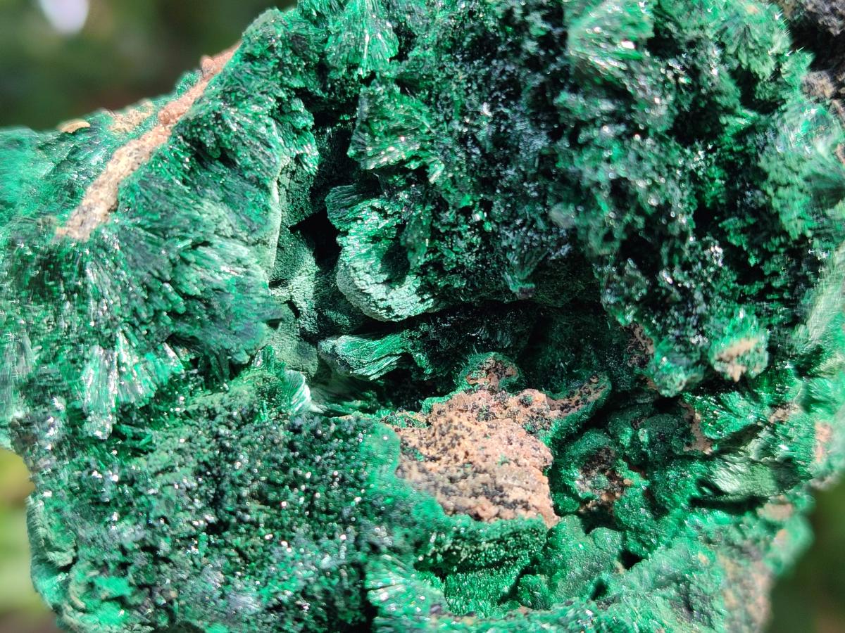 Natural Silky Malachite Specimens x 6 From Kasompe, Congo - Toprock Gemstones and Minerals 