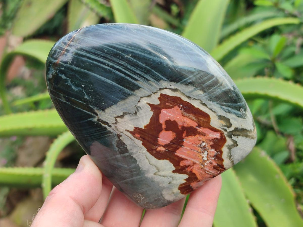 Polished Polychrome Jasper Standing Display Pieces x 6 From NW Coast, Madagascar - Toprock Gemstones and Minerals 