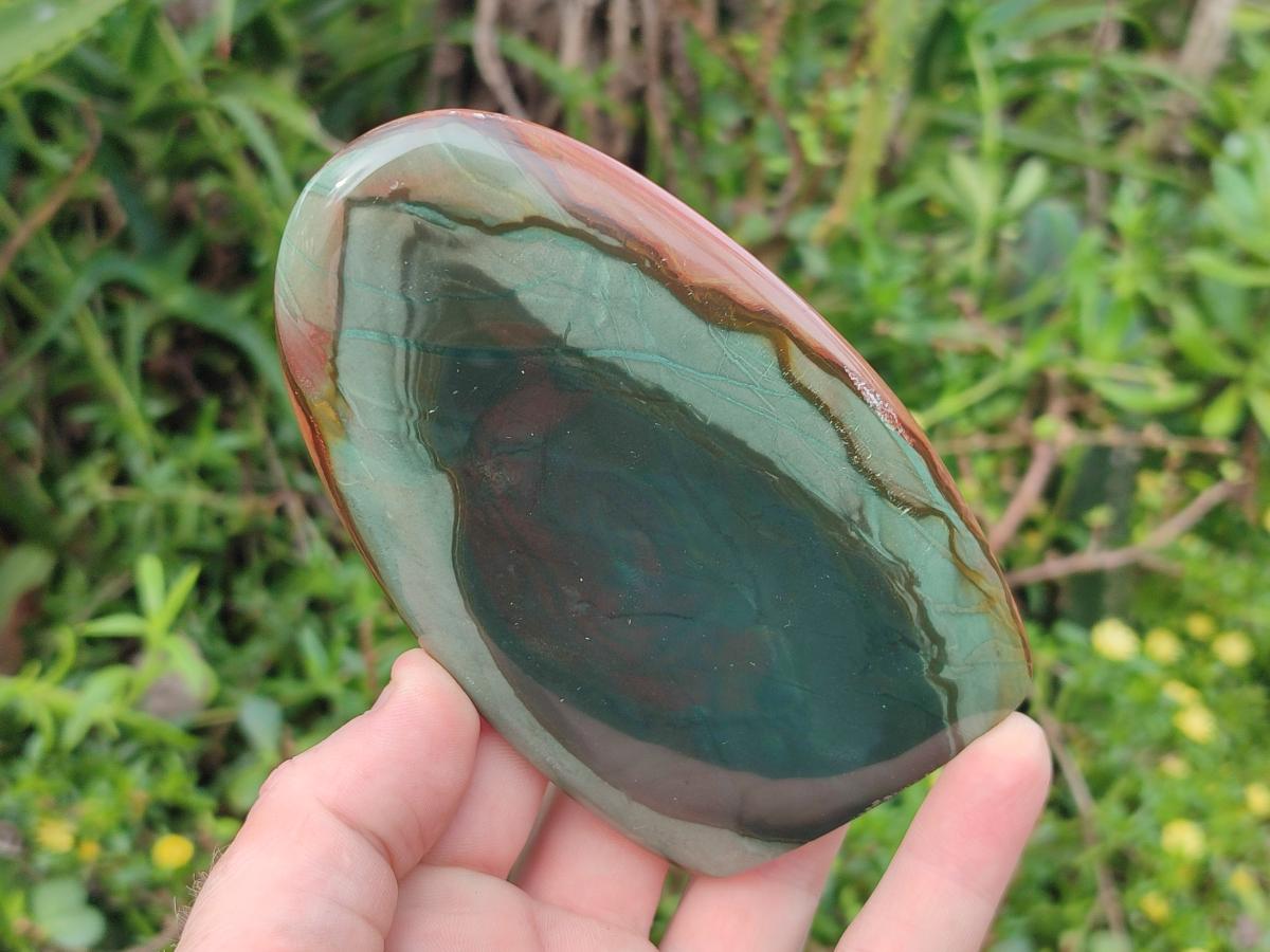 Polished Polychrome Jasper Standing Display Pieces x 6 From NW Coast, Madagascar - Toprock Gemstones and Minerals 