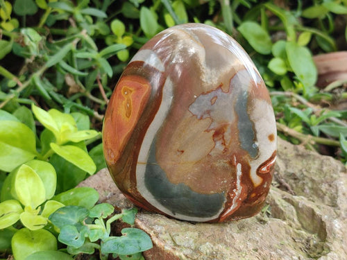 Polished Polychrome Jasper Standing Display Pieces x 6 From NW Coast, Madagascar - Toprock Gemstones and Minerals 