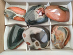 Polished Polychrome Jasper Standing Display Pieces x 6 From NW Coast, Madagascar - Toprock Gemstones and Minerals 