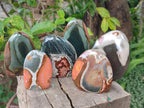 Polished Polychrome Jasper Standing Display Pieces x 6 From NW Coast, Madagascar - Toprock Gemstones and Minerals 
