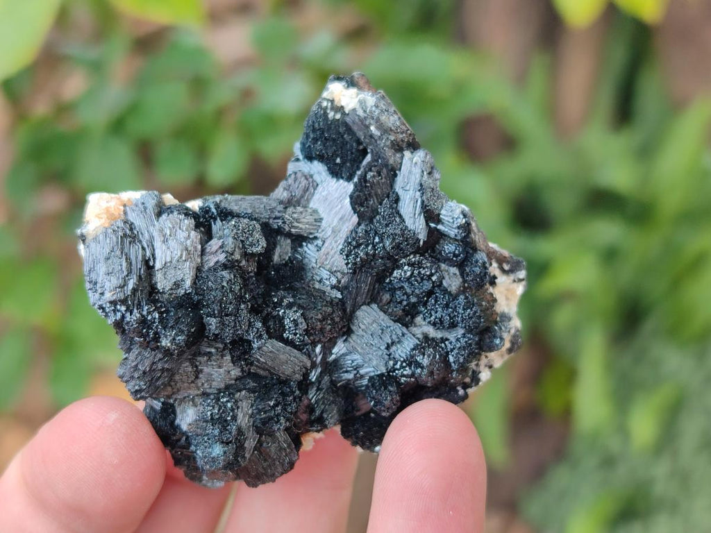 Natural Schorl Black Tourmaline with Associated Minerals x 12 From Erongo, Namibia - Toprock Gemstones and Minerals 