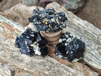 Natural Schorl Black Tourmaline with Associated Minerals x 12 From Erongo, Namibia - Toprock Gemstones and Minerals 