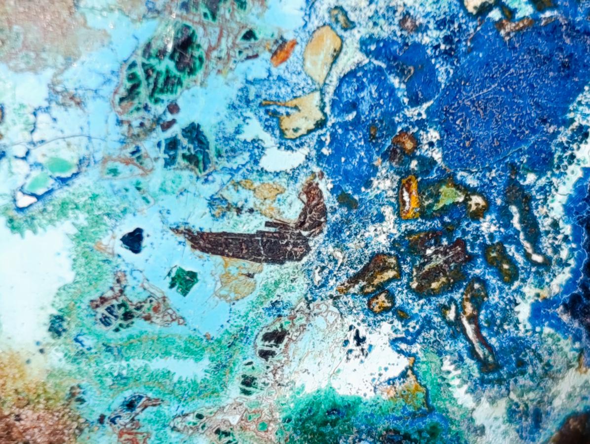 Polished Shattuckite Free Forms x 12 From Kaokoveld, Namibia - Toprock Gemstones and Minerals 