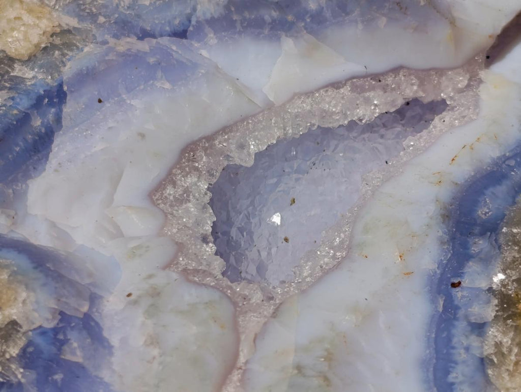 Natural Large Blue Lace Agate Geode Specimen x 1 From Nsanje, Malawi - Toprock Gemstones and Minerals 