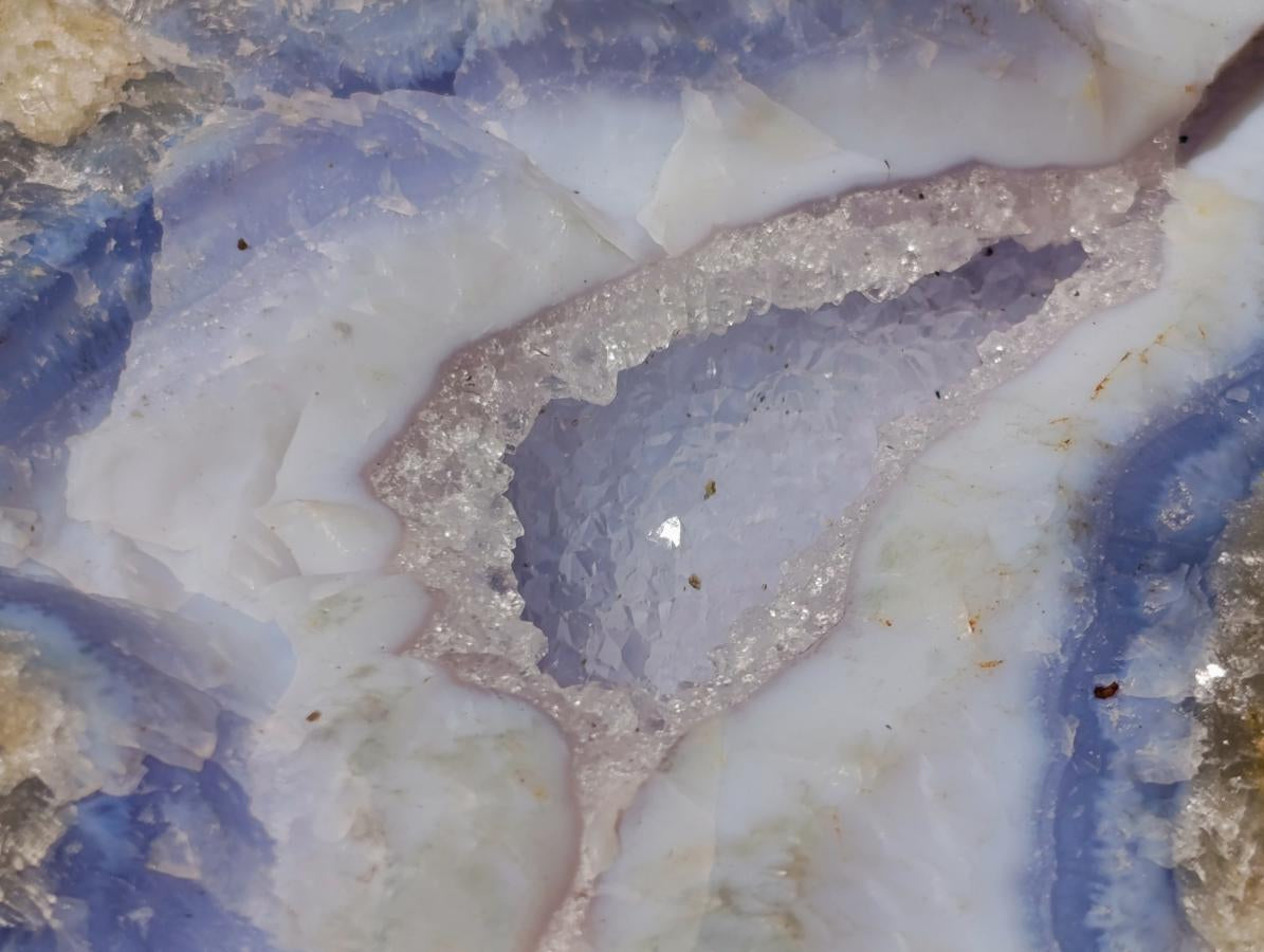 Natural Large Blue Lace Agate Geode Specimen x 1 From Nsanje, Malawi - Toprock Gemstones and Minerals 