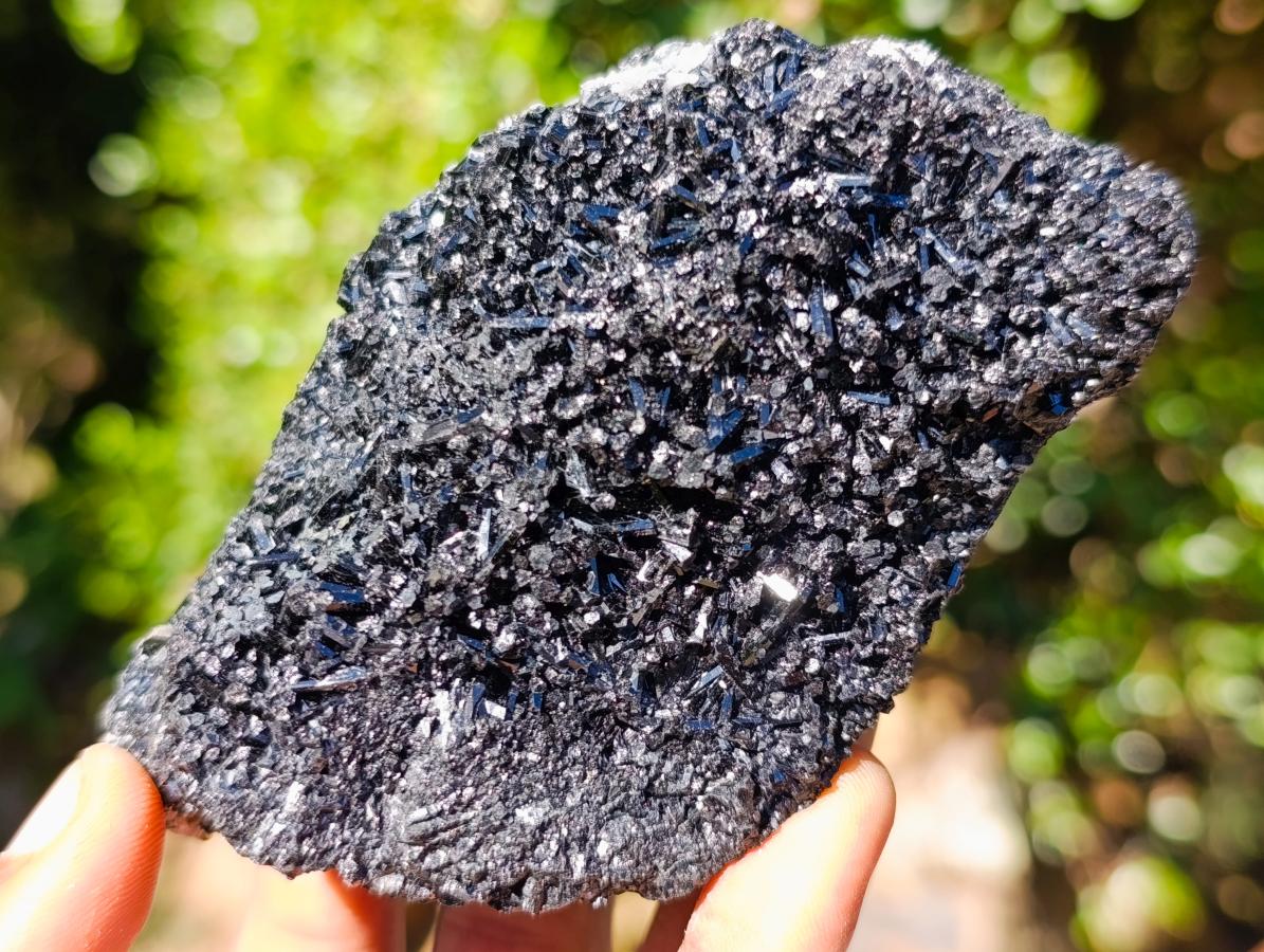 Natural Schorl Black Tourmaline with Muscovite Mica Specimens x 6 From Erongo, Namibia - Toprock Gemstones and Minerals 