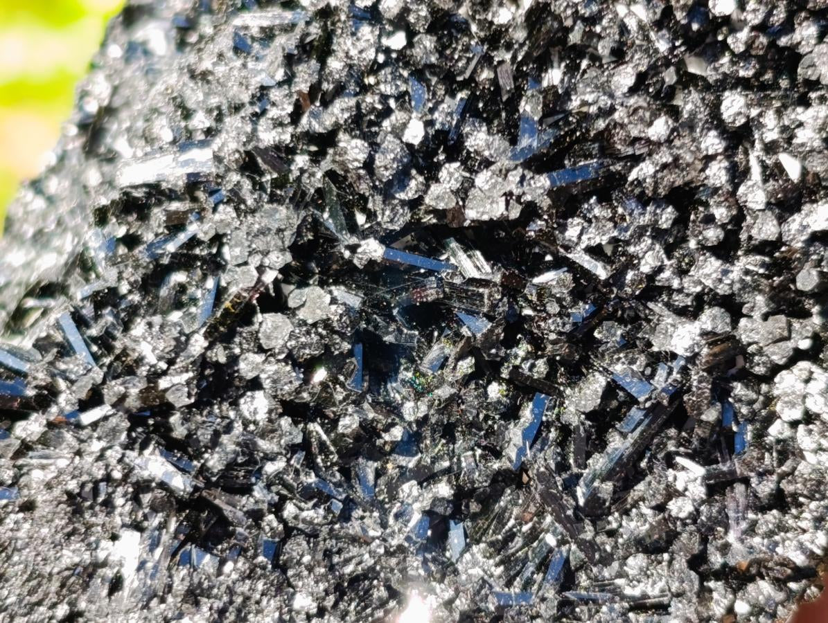 Natural Schorl Black Tourmaline with Muscovite Mica Specimens x 6 From Erongo, Namibia - Toprock Gemstones and Minerals 