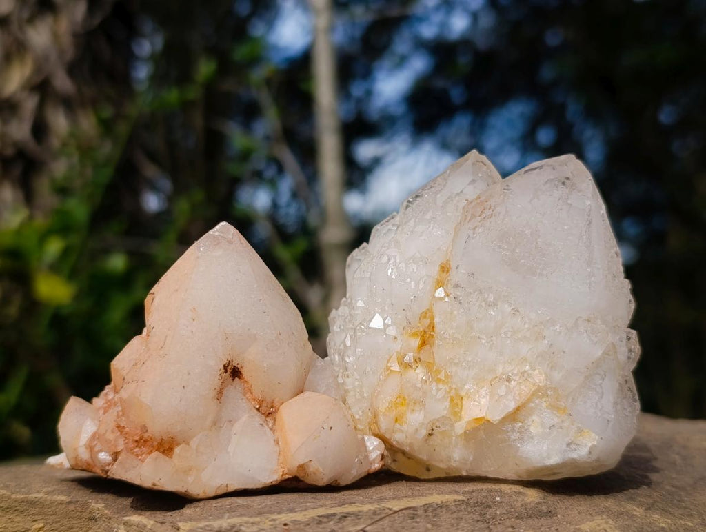 Natural "Love Star" Cascading Pineapple Quartz Crystals x 12 From Antsirabe, Madagascar - Toprock Gemstones and Minerals 