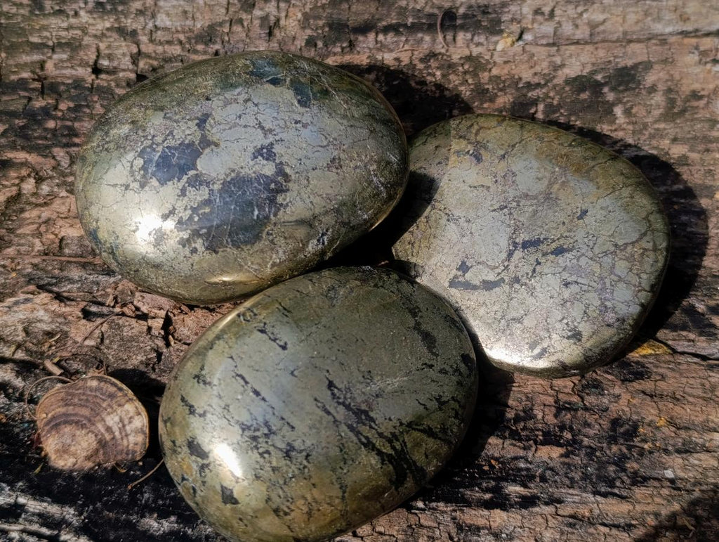 Polished Basalt Pharaoh Stone Free Forms x 12 From Iron Duke Mine, Zimbabwe - Toprock Gemstones and Minerals 