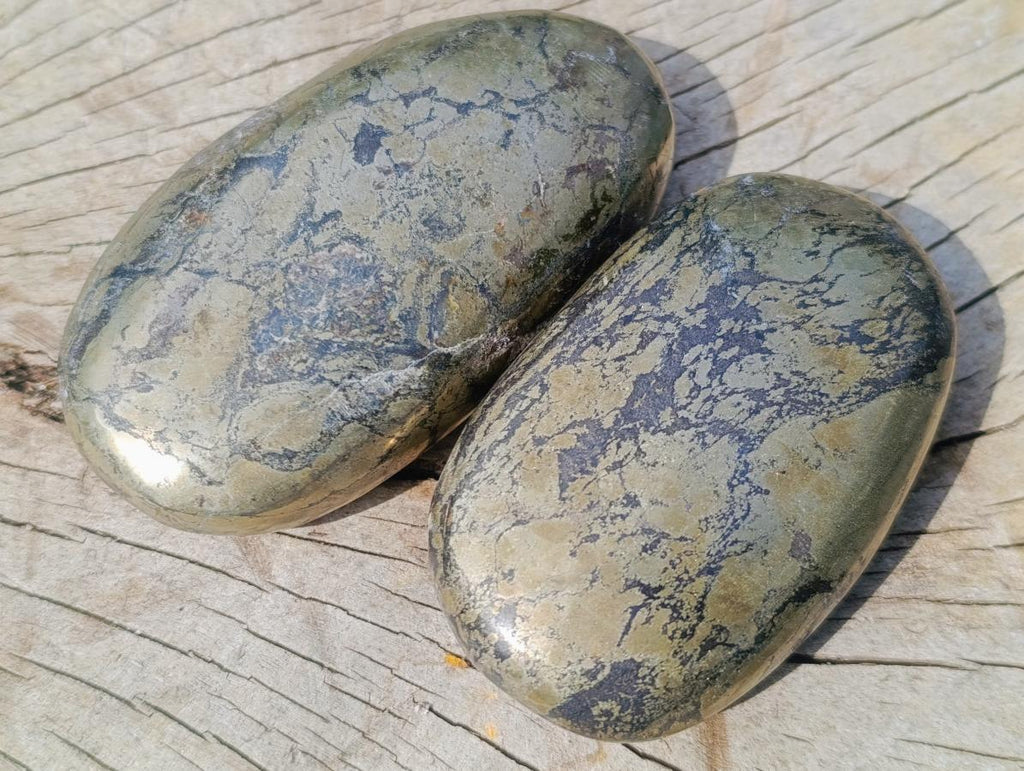 Polished Basalt Pharaoh Stone Free Forms x 12 From Iron Duke Mine, Zimbabwe - Toprock Gemstones and Minerals 