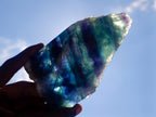 Polished One Side Watermelon Fluorite Pieces x 2 From Uis, Namibia - Toprock Gemstones and Minerals 