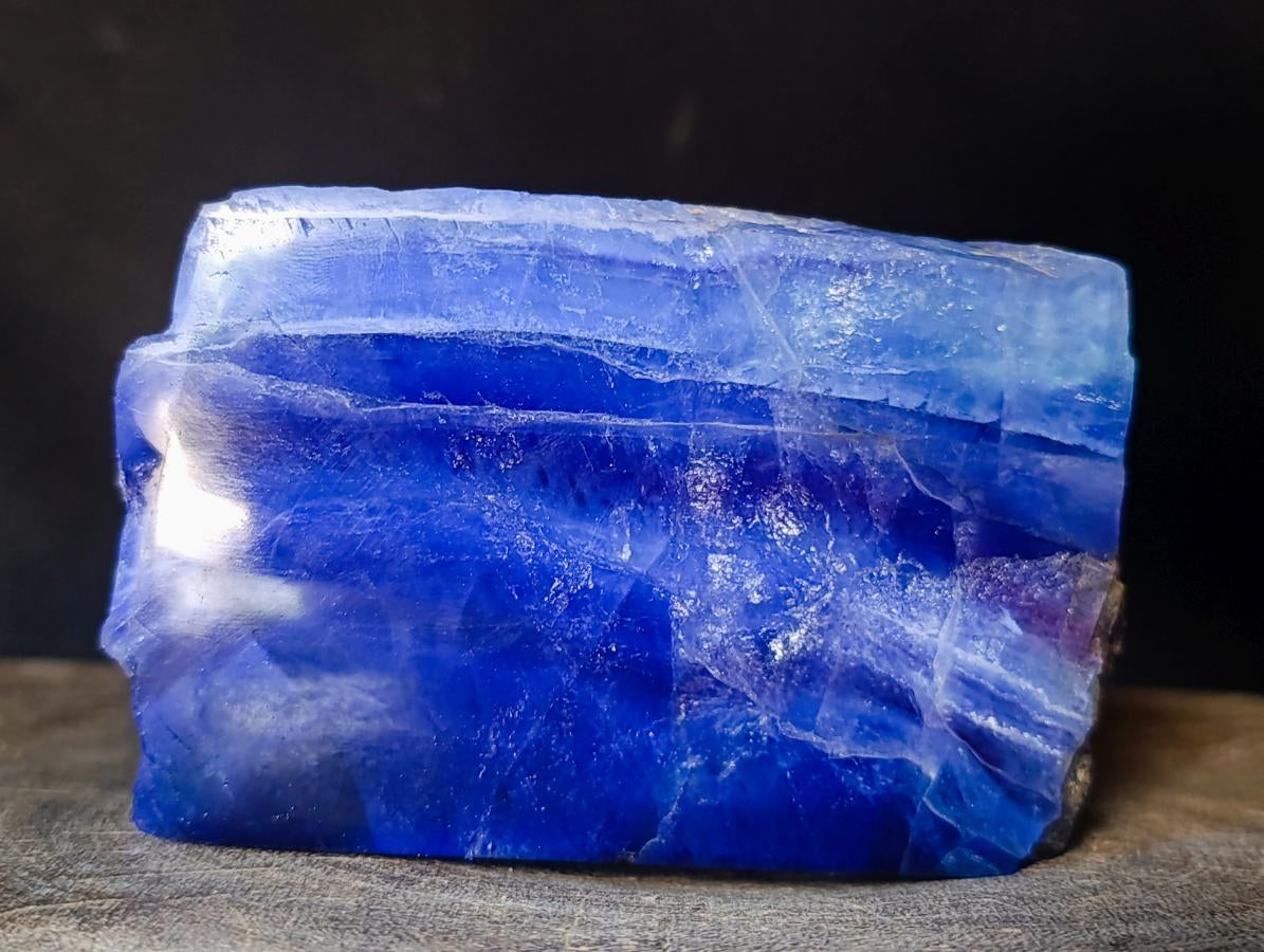 Polished One Side Watermelon Fluorite Pieces x 2 From Uis, Namibia - Toprock Gemstones and Minerals 
