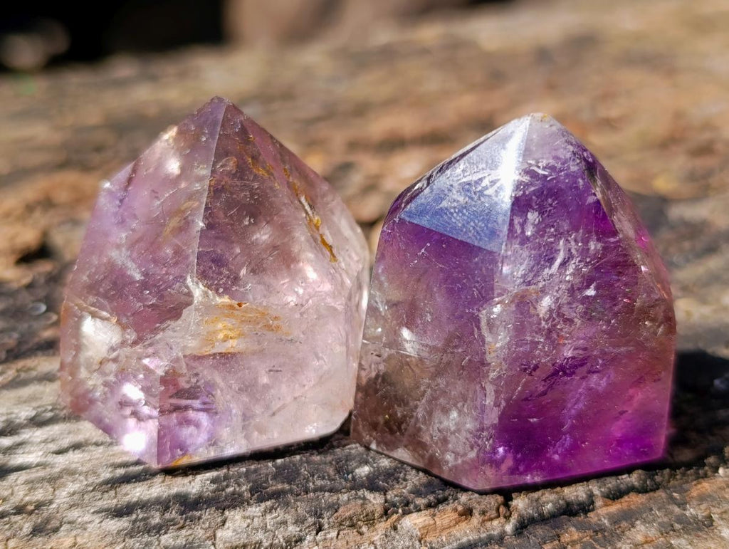 Polished Mixed Quartz Crystals x 12 From Madagascar - Toprock Gemstones and Minerals 