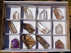Polished Mixed Quartz Crystals x 12 From Madagascar - Toprock Gemstones and Minerals 