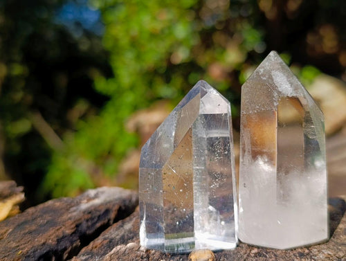 Polished Mixed Quartz Crystals x 12 From Madagascar - Toprock Gemstones and Minerals 