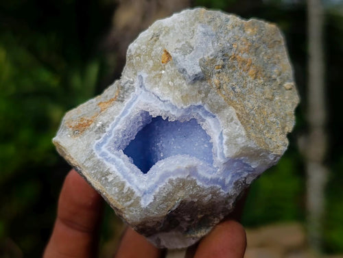 Natural Blue Lace Agate Geode Specimens x 24 From Nsanje, Malawi - Toprock Gemstones and Minerals 