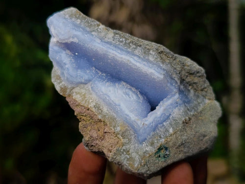Natural Blue Lace Agate Geode Specimens x 24 From Nsanje, Malawi - Toprock Gemstones and Minerals 