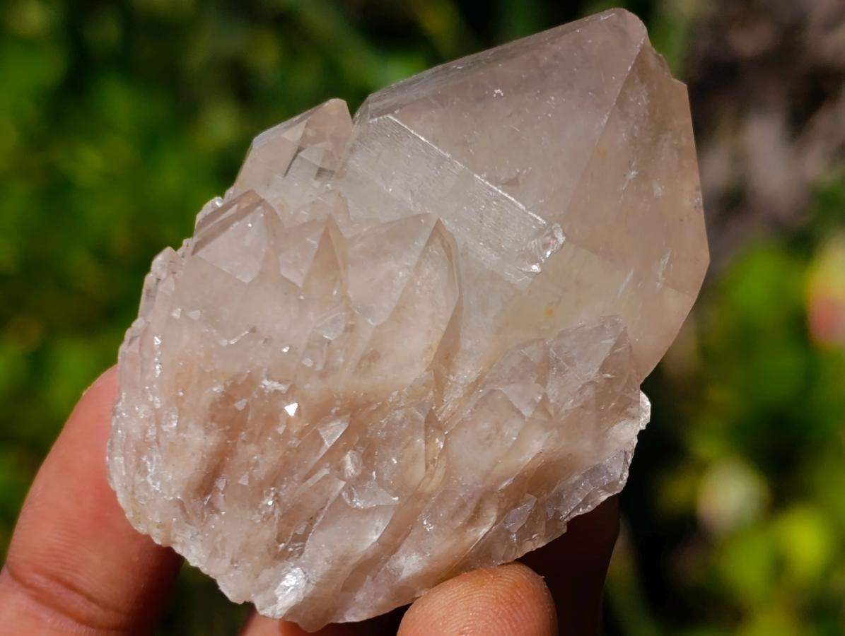 Natural Smokey Phantom Quartz Crystals x 35 From Luena, Congo - Toprock Gemstones and Minerals 