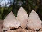 Natural Smokey Phantom Quartz Crystals x 35 From Luena, Congo - Toprock Gemstones and Minerals 