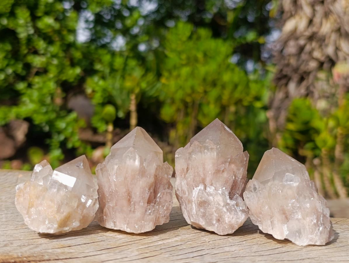 Natural Smokey Phantom Quartz Crystals x 35 From Luena, Congo - Toprock Gemstones and Minerals 