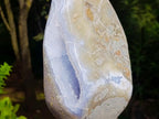Polished XL Blue Lace Agate Standing Display Piece x 1 From Nsanje, Malawi - Toprock Gemstones and Minerals 