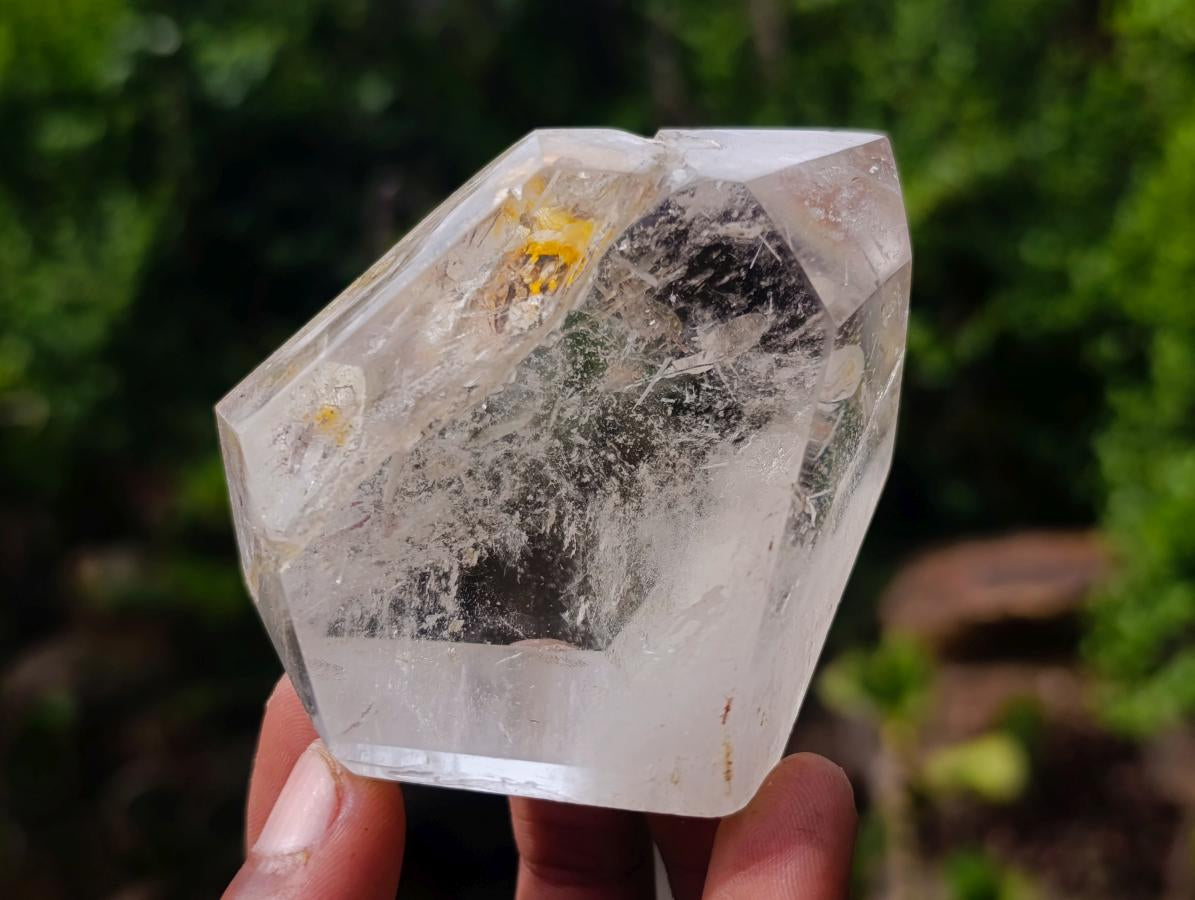 Polished Mixed Quartz Crystals with Enhydro x 6 From Madagascar - Toprock Gemstones and Minerals 
