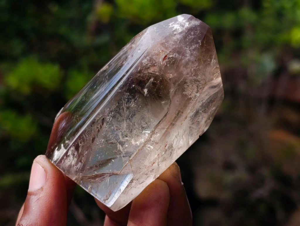 Polished Mixed Quartz Crystals with Enhydro x 6 From Madagascar - Toprock Gemstones and Minerals 