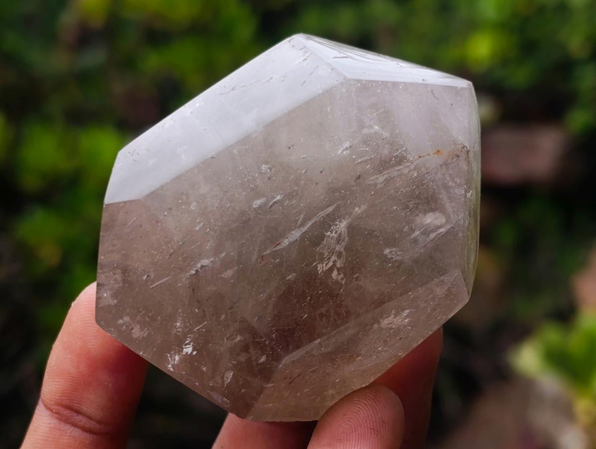 Polished Mixed Quartz Crystals with Enhydro x 6 From Madagascar - Toprock Gemstones and Minerals 