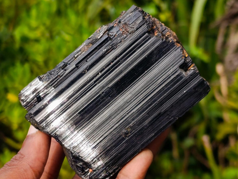 Natural Large Black Schorl Tourmaline Specimens x 3 From Ambatondrazaka, Madagascar - Toprock Gemstones and Minerals 