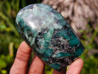 Polished Emerald Mica 'Mutokolite' Standing Display Pieces x 6 From Mutoko, Zimbabwe - Toprock Gemstones and Minerals 