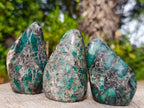 Polished Emerald Mica 'Mutokolite' Standing Display Pieces x 6 From Mutoko, Zimbabwe - Toprock Gemstones and Minerals 