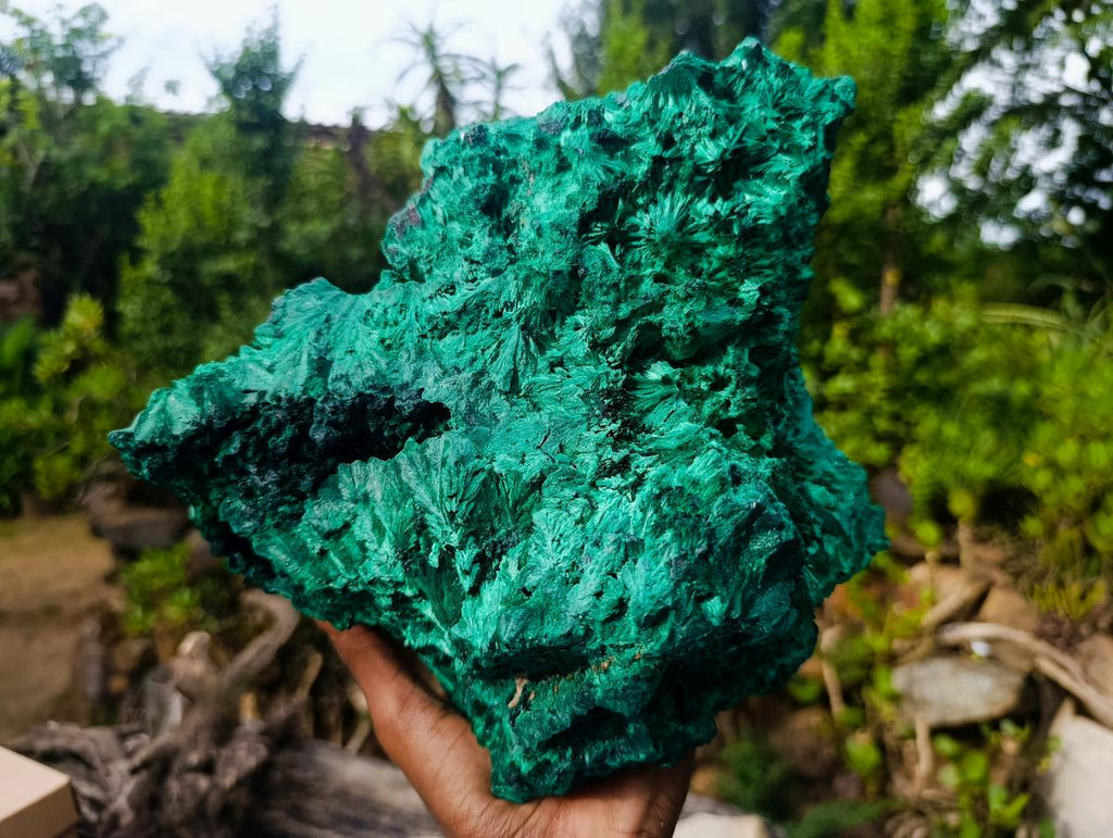 Natural Massive Silky Malachite Specimen x 1 From Kasompe, Congo - Toprock Gemstones and Minerals 
