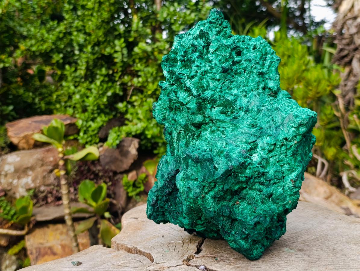 Natural Massive Silky Malachite Specimen x 1 From Kasompe, Congo - Toprock Gemstones and Minerals 