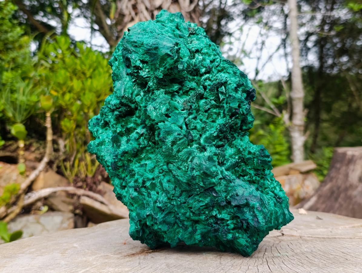 Natural Massive Silky Malachite Specimen x 1 From Kasompe, Congo - Toprock Gemstones and Minerals 