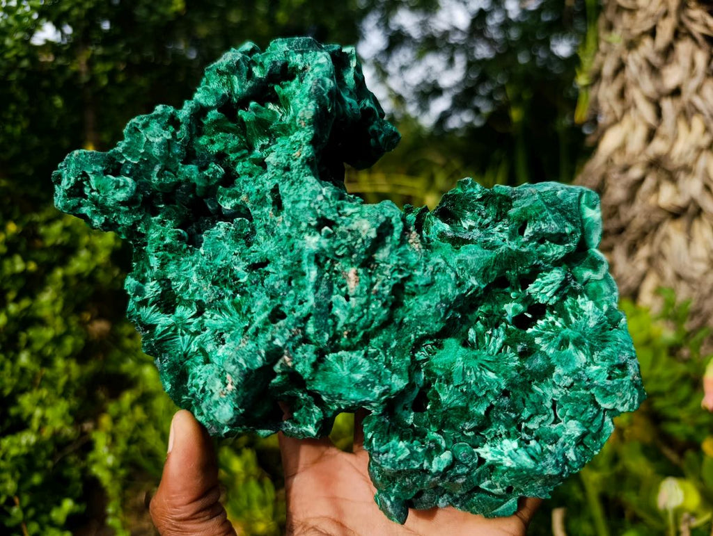 Natural XL Silky Malachite Specimen x 1 From Kasompe, Congo - Toprock Gemstones and Minerals 