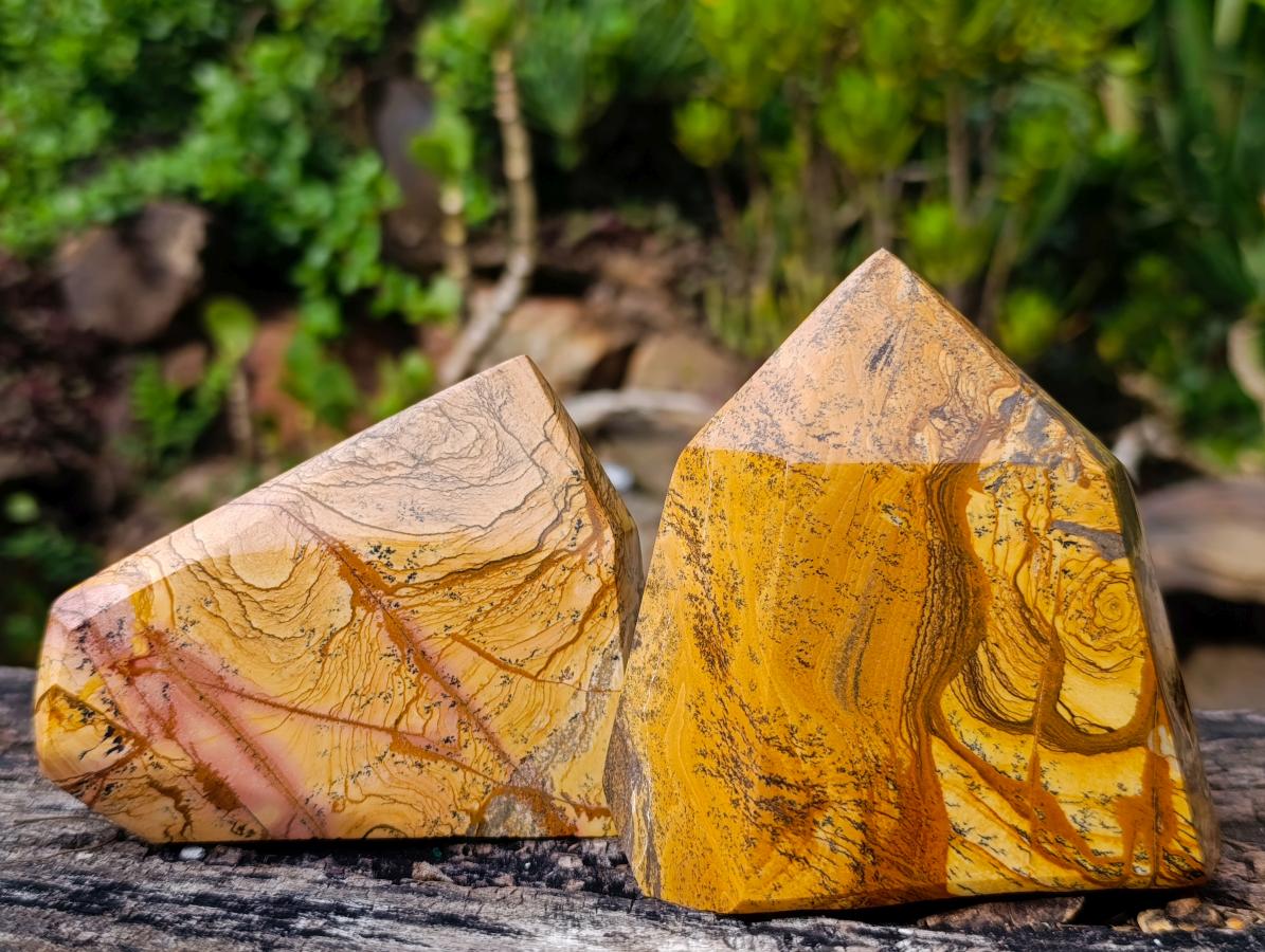Polished Picture Stone Jasper Display Crystals x 3 From Ais-Ais, Namibia - Toprock Gemstones and Minerals 