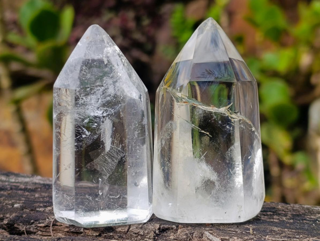 Polished Clear Quartz Display Crystals x 12 From Madagascar - Toprock Gemstones and Minerals 