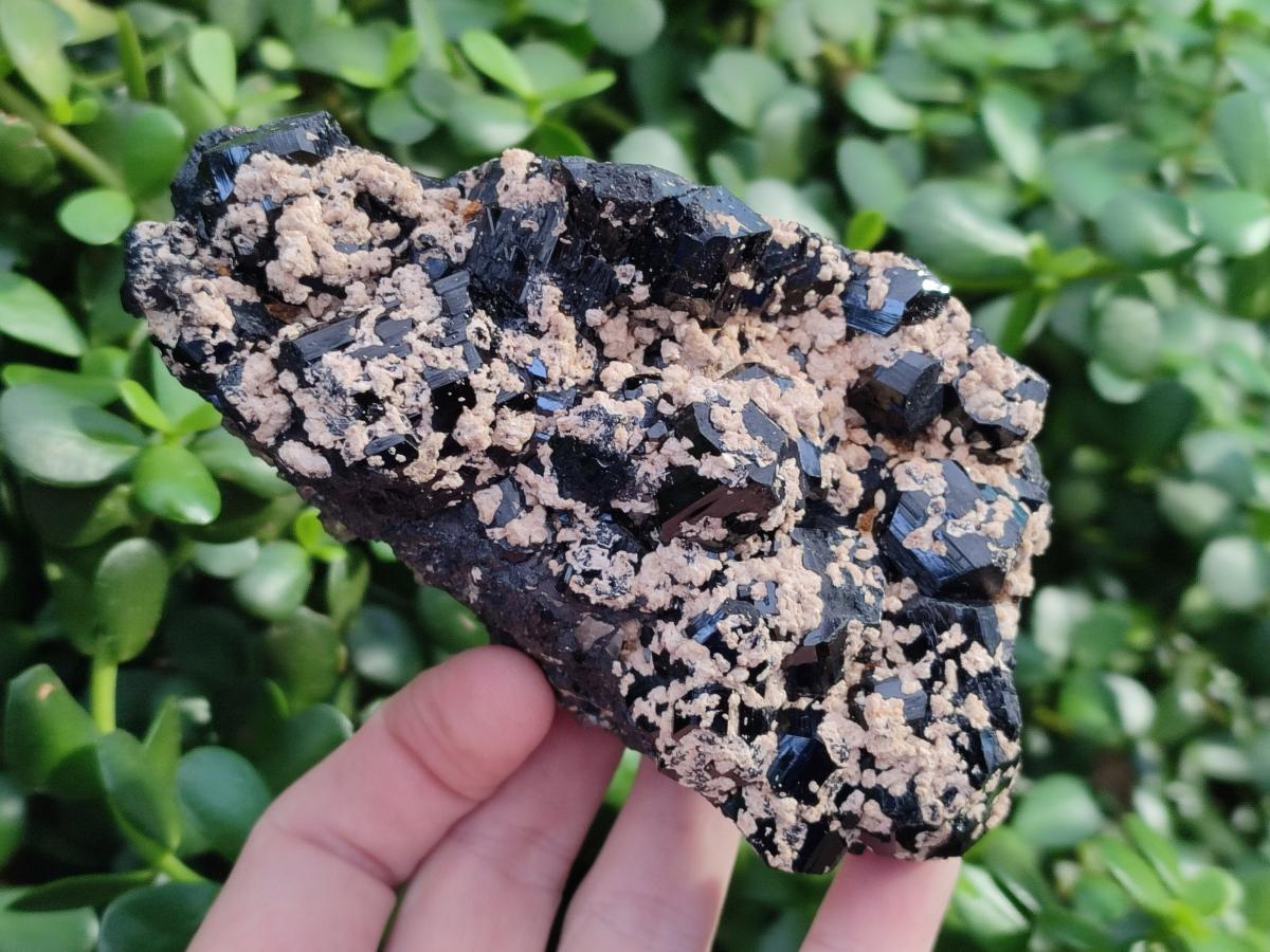 Natural Schorl Black Tourmaline with Feldspar and Quartz x 3 From Erongo, Namibia - Toprock Gemstones and Minerals 