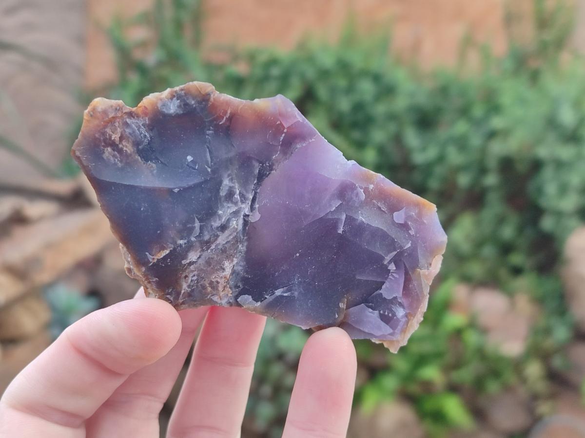Natural Super Rare Cobbed Purple Chalcedony Pieces x 41 From Nosy Verdaka, Madagascar - Toprock Gemstones and Minerals 